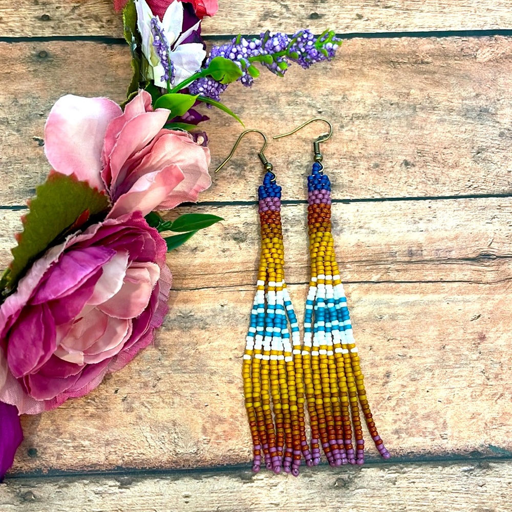 Tassel Beaded earring
